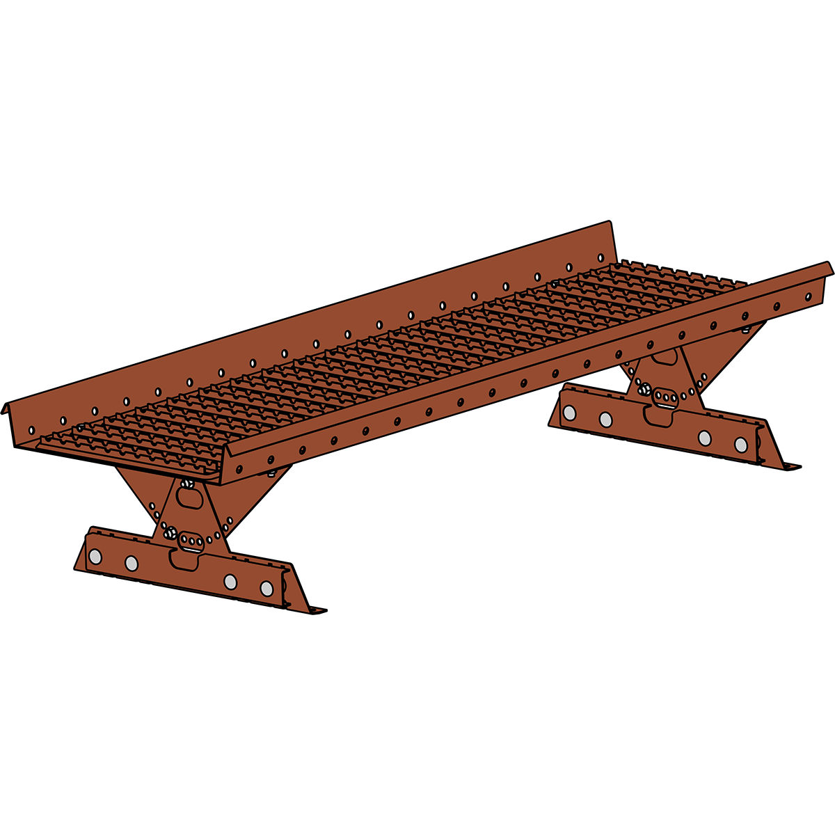 Переходной мостик ROOFSYSTEMS PRESTIGE ZN 360 NEXT для фальцевой кровли 1,2  м RAL 8004 Коричневая медь цена, купить в Москве от производителя в  официальном интернет-магазине «КровлинДом»