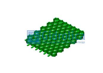 Решетка газонная Gidrolica Eco Normal РГ-53.43.3,5 - пластиковая зеленая