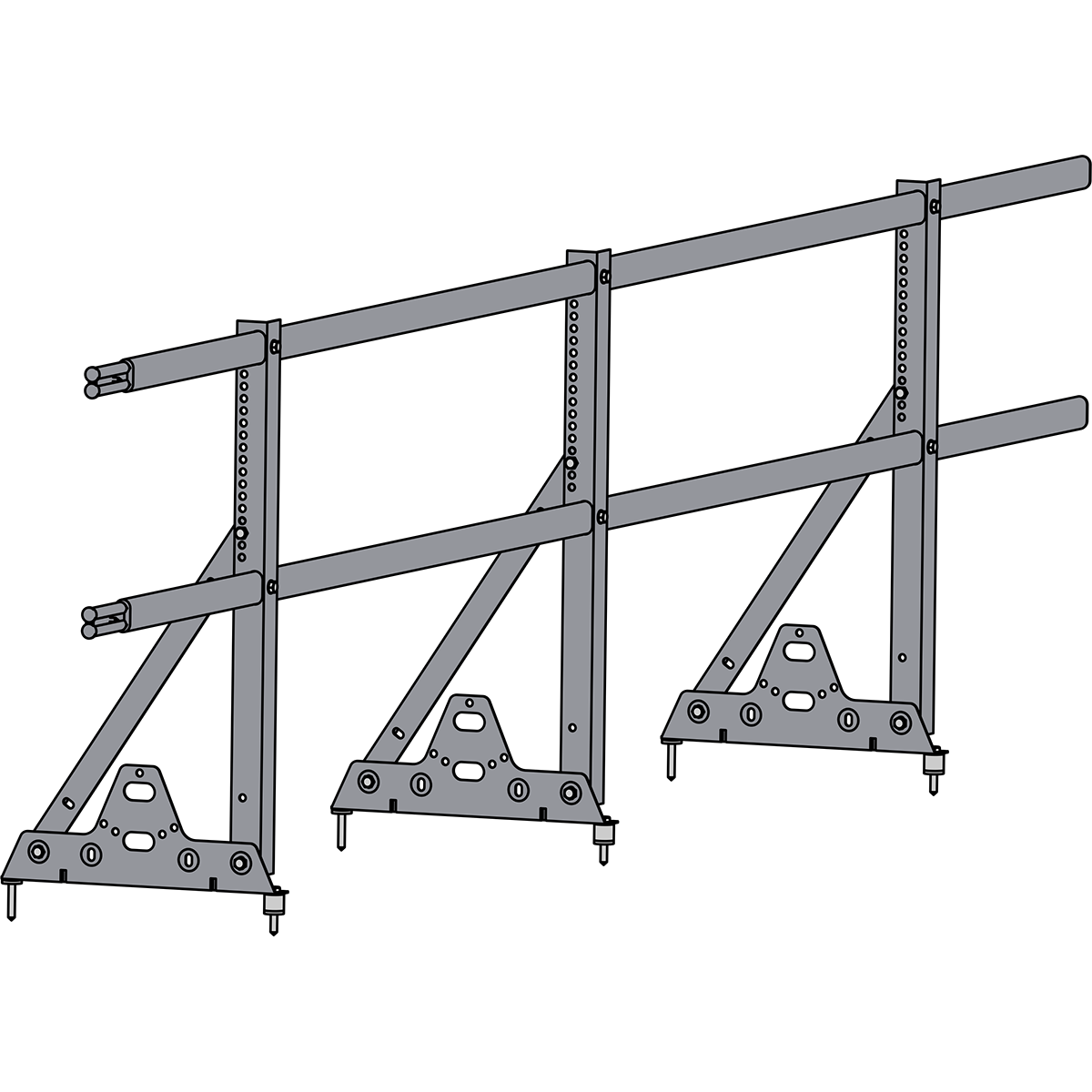 Ограждение кровли ROOFSYSTEMS ELITE H-600 40*20 (овал) NEXT RAL 7004 Серый  цена, купить в Москве от производителя в официальном интернет-магазине  «КровлинДом»