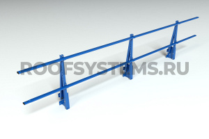 Ограждение парапета кровли ROOFSYSTEMS Elite H-600 мм 40х20 (овал) RAL 5005 Синий насыщенный