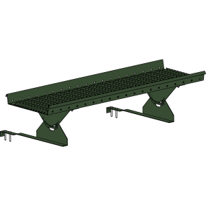 Переходной мостик ROOFSYSTEMS PRESTIGE ZN 360 для натуральной черепицы 1,2 м RAL 6020 Зеленый хром