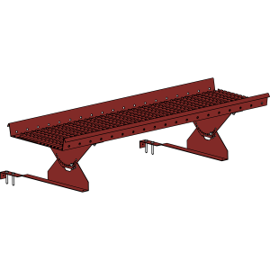 Переходной мостик ROOFSYSTEMS PRESTIGE ZN 360 для натуральной черепицы 1,2 м RAL 3009 Красная окись