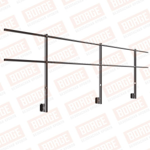 Ограждение парапета кровли NewLine 900 мм RAL 8019 Темно-коричневый