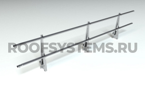 Парапетное ограждение кровли RoofSystems Prestige H-600 мм оцинкованное (без покрытия) Цинк