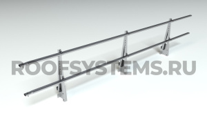 Парапетное ограждение кровли RoofSystems Prestige H-600 мм оцинкованное (без покрытия) Цинк