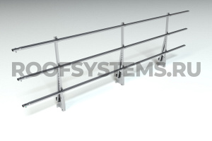 Парапетное ограждение кровли RoofSystems Prestige H-900 мм оцинкованное (без покрытия) Цинк