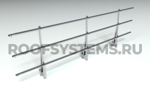 Парапетное ограждение кровли RoofSystems Prestige H-900 мм оцинкованное (без покрытия) Цинк