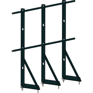 Ограждение кровли ROOFSYSTEMS ECONOM (ТЕКТА) H-1200 d25 (круг) RAL 9005 Черный темный