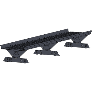 Переходной мостик ROOFSYSTEMS PRESTIGE ZN 360 CLICK для фальцевой кровли 2,5 м RAL 7024 Серый графит