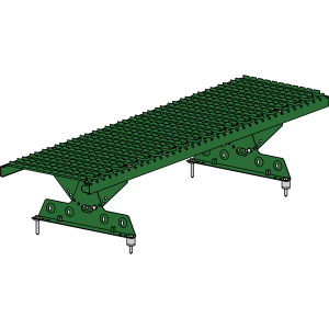 Переходной мостик ROOFSYSTEMS ELITE 330 NEXT 1,2 м RAL 6002 Зеленый лист