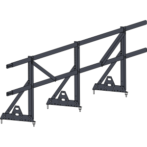 Ограждение кровли ROOFSYSTEMS PRESTIGE ZN H-600 45*25 (овал) NEXT RAL 7024 Серый графит