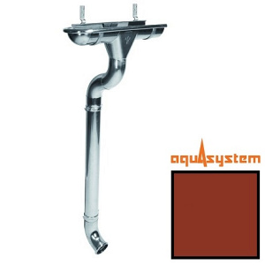Металлический водосток Aquasystem 125/90 RR 29 (красный)