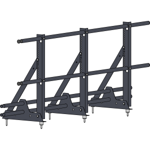 Ограждение кровли со снегозадержателем ROOFSYSTEMS ECONOM (ТЕКТА) H-600 d25 (круг) NEXT RAL 7024 Серый графит