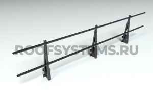 Ограждение парапета кровли ROOFSYSTEMS Elite H-600 мм 40х20 (овал) RAL 9005 Черный темный