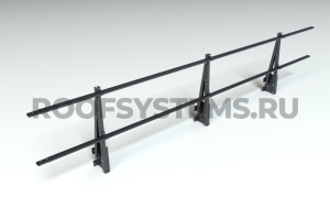 Ограждение парапета кровли ROOFSYSTEMS Elite H-600 мм 40х20 (овал) RAL 9005 Черный темный