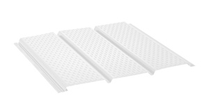 Софит металлический AquaSystem с полной перфорацией Pural 275 г/м2, 2,4 м белый RR 20