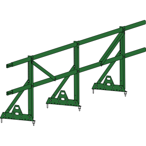 Ограждение кровли ROOFSYSTEMS PRESTIGE ZN H-600 45*25 (овал) NEXT RAL 6002 Зеленый лист