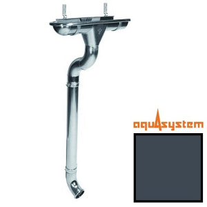 Металлический водосток Aquasystem 150/100 RR 23 (темно-серый) матовый