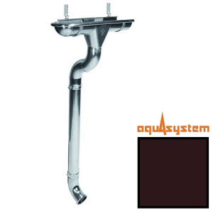 Металлический водосток Aquasystem 150/100 RAL 8017 (шоколад) матовый