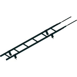 Кровельная лестница ROOFSYSTEMS PRESTIGE ZN 45х25 (овал) 400 унивеpсальная 1,2 м RAL 9005 Черный темный