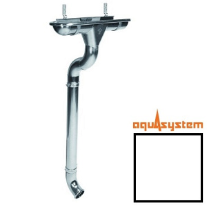 Металлический водосток Aquasystem 125/90 RR 20 (белый)
