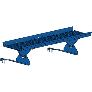 Переходной мостик ROOFSYSTEMS PRESTIGE ZN 360 для натуральной черепицы 1,2 м RAL 5005 Синий насыщенный