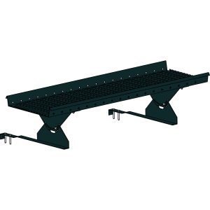 Переходной мостик ROOFSYSTEMS PRESTIGE ZN 360 для натуральной черепицы 1,2 м RAL 9005 Черный темный