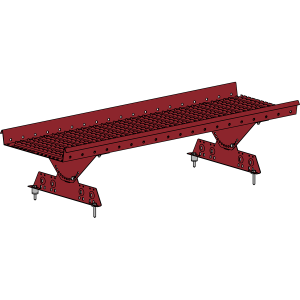 Переходной мостик ROOFSYSTEMS PRESTIGE ZN 360 NEXT 1,2 м RAL 3011 Коричнево-красный