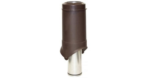 Выход вентиляции Krovent Pipe-VT 125 коричневый