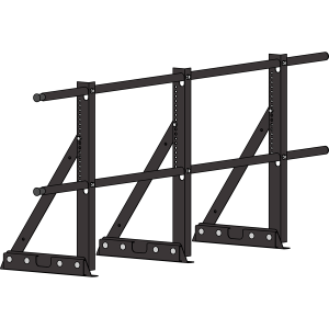 Ограждение кровли ROOFSYSTEMS ECONOM (ТЕКТА) для фальцевой кровли H-600 d25 (круг) RAL 8019 Серо-коричневый