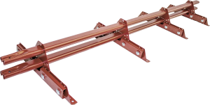 Снегозадержатель трубчатый ROOFSYSTEMS PRESTIGE ZN 45*25 (овал) NEXT 3 м для фальцевой кровли RAL 8004 Коричневая медь