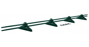 Снегозадержатель трубчатый Grand Line NEW 3 м RAL 6005 Зеленый мох