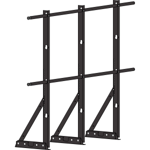 Ограждение кровли ROOFSYSTEMS ECONOM (ТЕКТА) для фальцевой кровли H-1200 d25 (круг) RAL 8019 Серо-коричневый