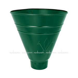 Воронка водосборная круглая 150/100 Aquasystem RAL 6005