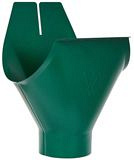 Воронка желоба 125/90 Aquasystem RAL 6005