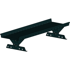 Переходной мостик ROOFSYSTEMS PRESTIGE ZN 360 NEXT для фальцевой кровли 1,2 м RAL 9005 Черный темный