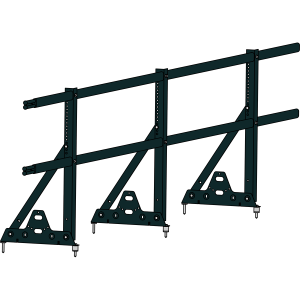 Ограждение кровли ROOFSYSTEMS ELITE H-600 40*20 (овал) NEXT RAL 9005 Черный темный