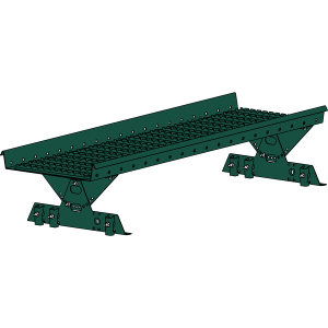 Переходной мостик ROOFSYSTEMS PRESTIGE ZN 360 CLICK для фальцевой кровли 1,2 м RAL 6005 Зеленый мох