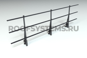 Ограждение парапета кровли ROOFSYSTEMS Elite H-1000 мм 40х20 (овал) RAL 9005 Черный темный