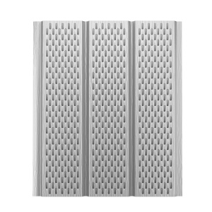 Софит металлический AquaSystem с полной перфорацией Polyester 140 г/м2, 2,4 м белый RR 20