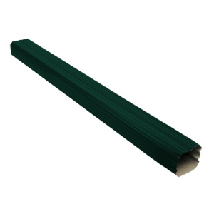 Труба прямоугольная L=1 м Vortex 127/102 RAL 6005 - зеленый мох