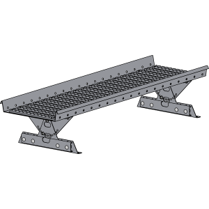 Переходной мостик ROOFSYSTEMS PRESTIGE ZN 360 NEXT для фальцевой кровли 1,2 м RAL 7004 Серый