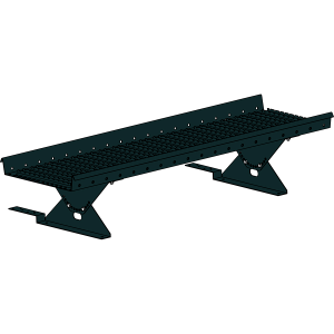 Переходной мостик ROOFSYSTEMS PRESTIGE ZN 360 для композитной черепицы 1,2 м RAL 9005 Черный темный