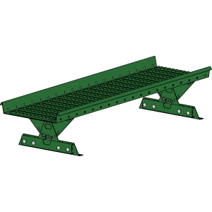 Переходной мостик ROOFSYSTEMS PRESTIGE ZN 360 NEXT для фальцевой кровли 1,2 м RAL 6002 Зеленый лист