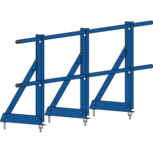 Ограждение кровли ROOFSYSTEMS ECONOM (ТЕКТА) H-600 d25 (круг) RAL 5005 Синий насыщенный