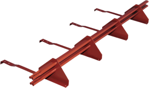 Снегозадержатель трубчатый ROOFSYSTEMS PRESTIGE ZN 45*25 (овал) 3 м для натуральной черепицы RAL 3009 Красная окись