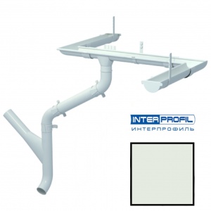 Металлический водосток Interprofil 125/90 RAL 9002 (серый) (Гранит)