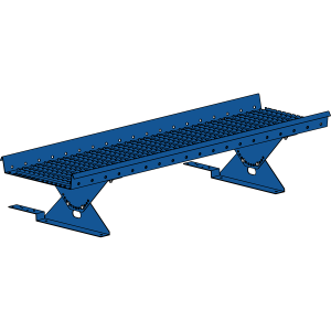 Переходной мостик ROOFSYSTEMS PRESTIGE ZN 360 для композитной черепицы 1,2 м RAL 5005 Синий насыщенный