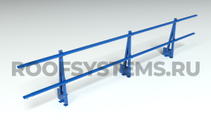 Ограждение парапета кровли ROOFSYSTEMS PRESTIGE H-600 мм 45х25 (овал) RAL 5005 Синий насыщенный