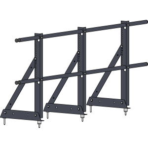 Ограждение кровли ROOFSYSTEMS ECONOM (ТЕКТА) H-600 d25 (круг) RAL 7024 Серый графит